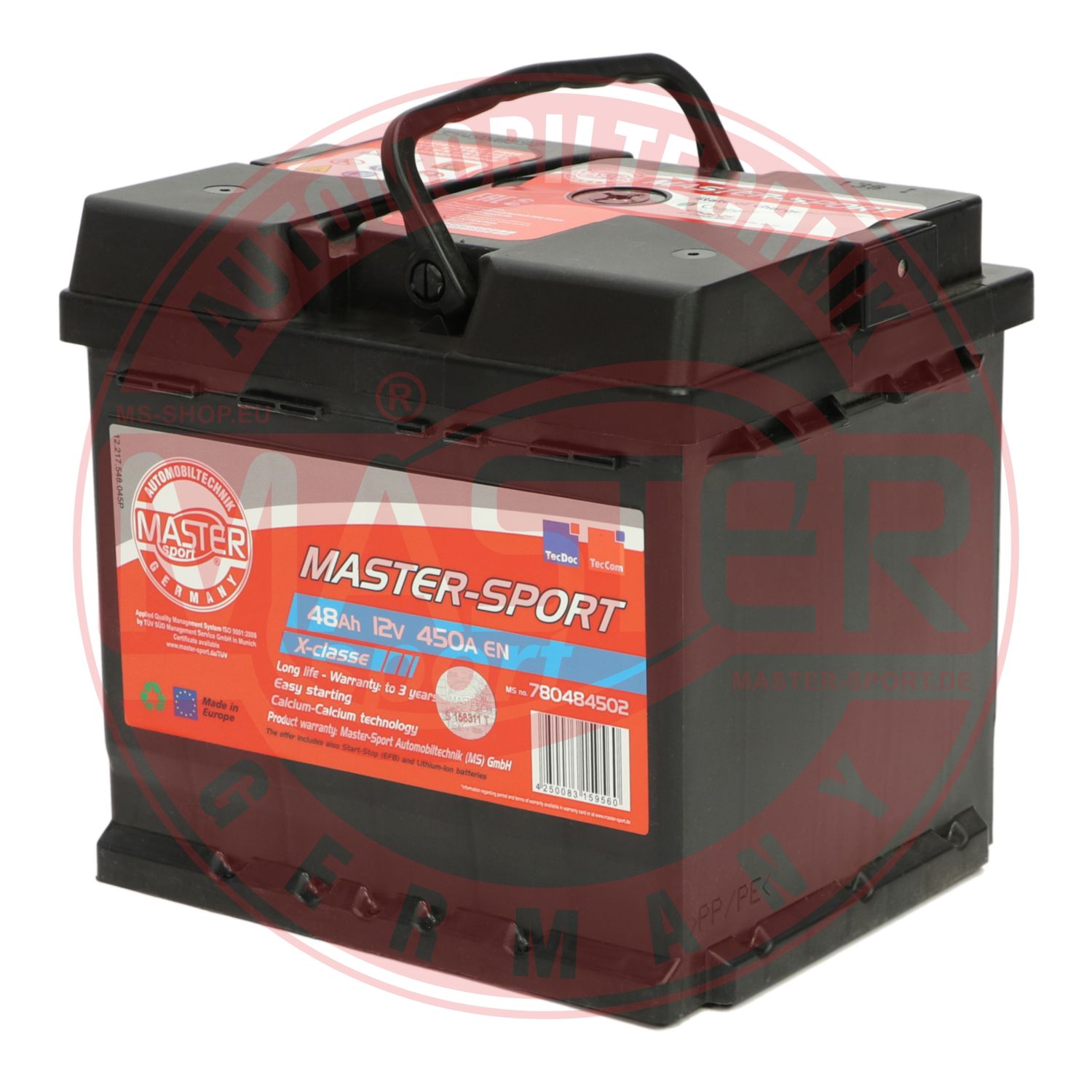 MASTER-SPORT GERMANY 780484502 Starter Battery for ABARTH ALFA ROMEO AUDI BENTLEY BMW CHEVROLET CITROËN DACIA DAEWOO DODGE DS FI
